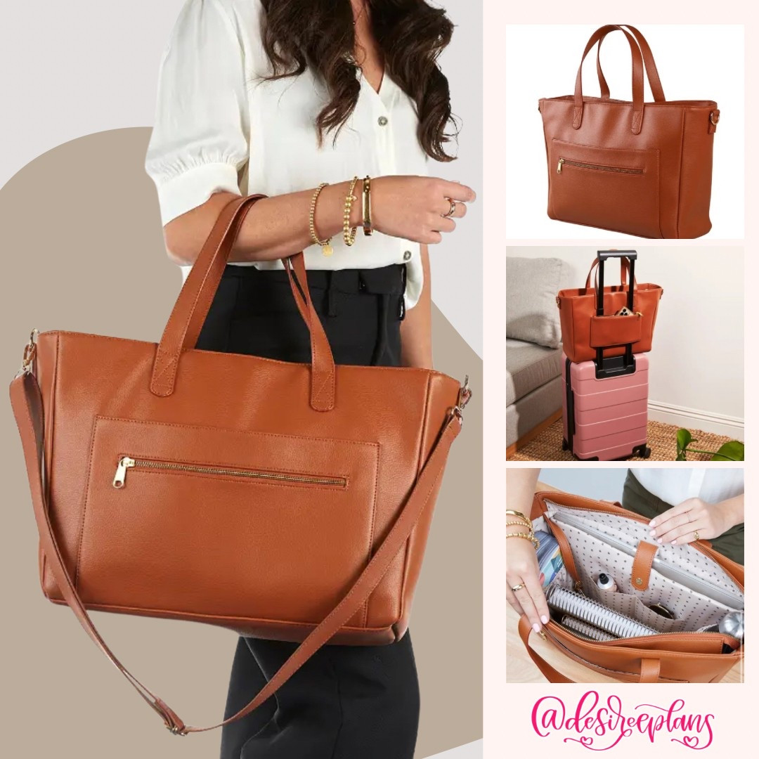  New must-have Vegan Leather Work Bag! This stylish bag is perfect for carrying books, devices up to 14.25", and organization essentials on the go! The work bag is both fashionable and functional for toting around your office supplies, planner supplies, and more. Stylish storage includes zipper closures, interior pockets, water bottle pockets, and more.

Work Bag | School Bag | travel bag | vegan leather | Erin condren | gifts for her | Mother’s Day | travel 

#LTKGiftGuide #LTKTravel #LTKItBag