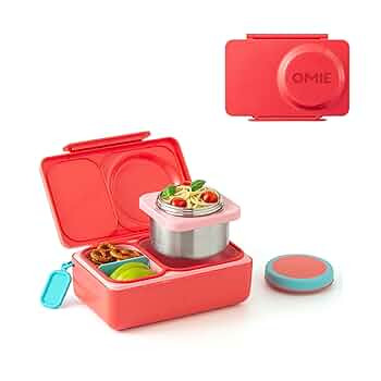 Omie OmieBox UP bento Box for Kids | Insulated Lunch Box | Leak Proof Vacuum Insulated Thermal Fo... | Amazon (US)