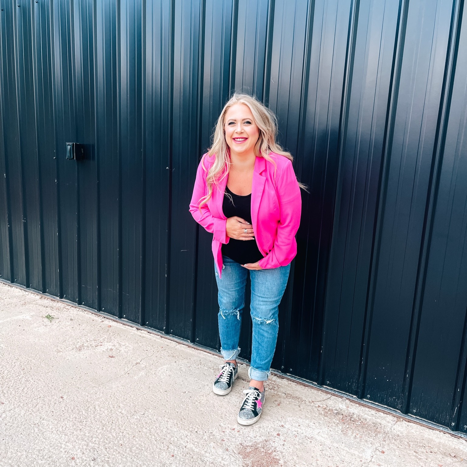 "Pink is always in season.”

Pinkblush maternity 
Use code : SASHYAKBALLOU25OFF 

Pink blazer / maternity jeans / maternity fashion / maternity style / pink blush maternity / 

#onwednesdayswewearpink

#LTKbump