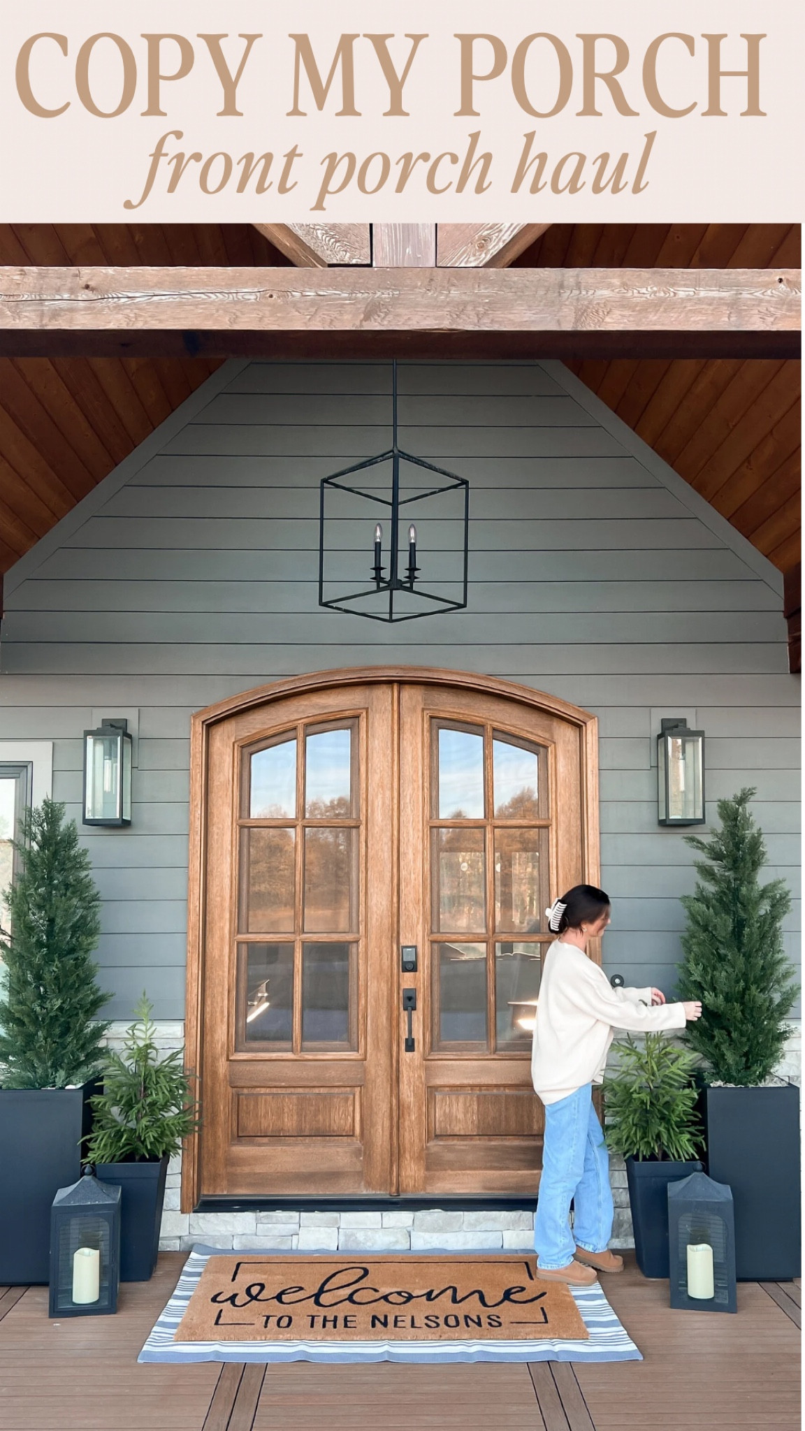 Personalized front door mat right now 25% off! 

#LTKhome #LTKsalealert