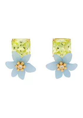 kate spade new york Flower Statement Stud Button Earrings | Belk