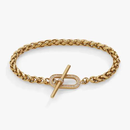 Alex and Ani Pave Toggle Chain Bracelet in Gold at Nordstrom | Nordstrom