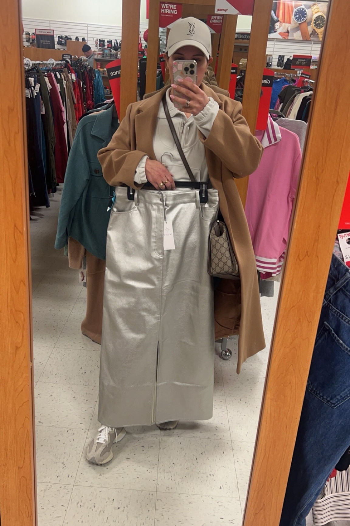TJ Maxx find
Metallic skirt
Silver maxi skirt 
Faux leather skirt 

#LTKfindsunder50 #LTKmidsize #LTKstyletip