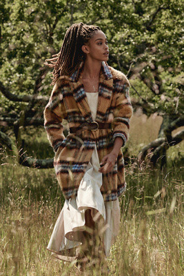 Brushed Plaid Coat | Anthropologie (US)