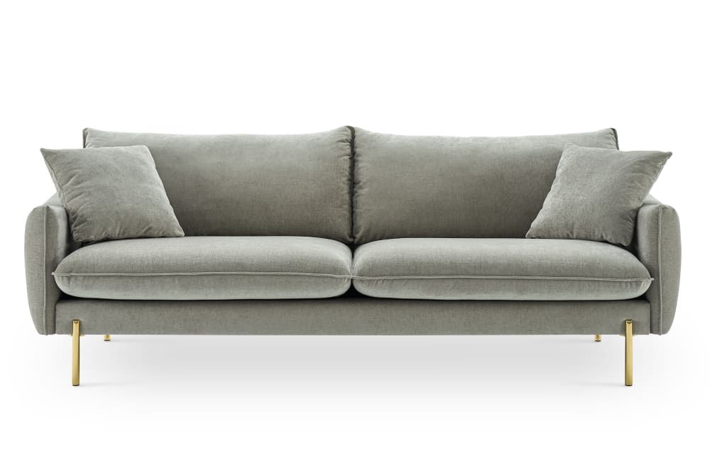 Verona 3 Seater Sofa, Nickel Grey | Castlery | Castlery (AU)