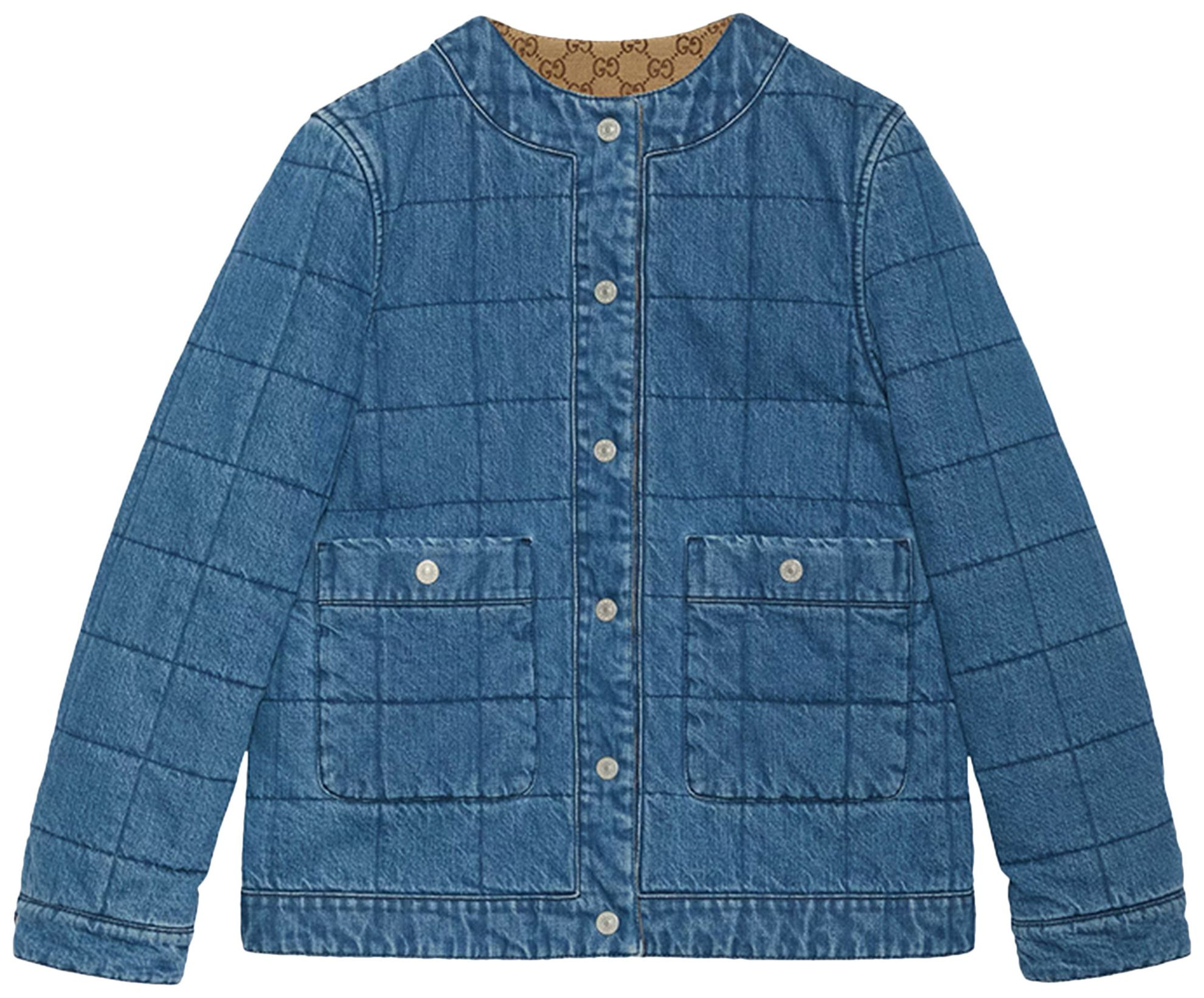 Gucci Reversible Denim Jacket 'Blue/Multicolor' | GOAT