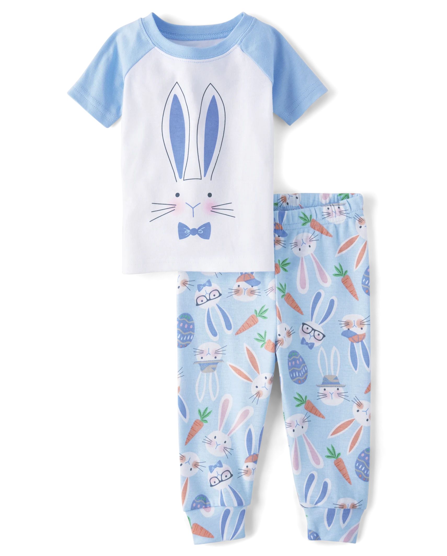 Baby And Toddler Boys Matching Family Short Raglan Sleeve Easter Bunny Snug Fit Cotton Pajamas | ... | The Children's Place