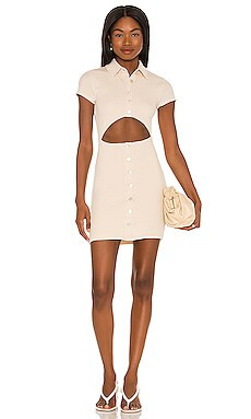 Lovers + Friends Tara Mini Dress in Sand from Revolve.com | Revolve Clothing (Global)