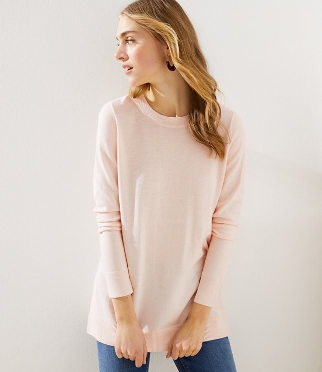 Side Slit Tunic Sweater | LOFT | LOFT