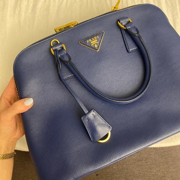 PRADA Promenade bag blue saffiano leather | Poshmark
