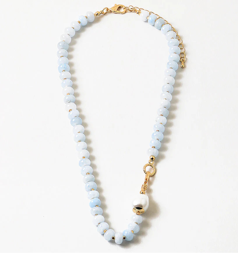 Stone and Pearl Sky Necklace | Erin McDermott Jewelry