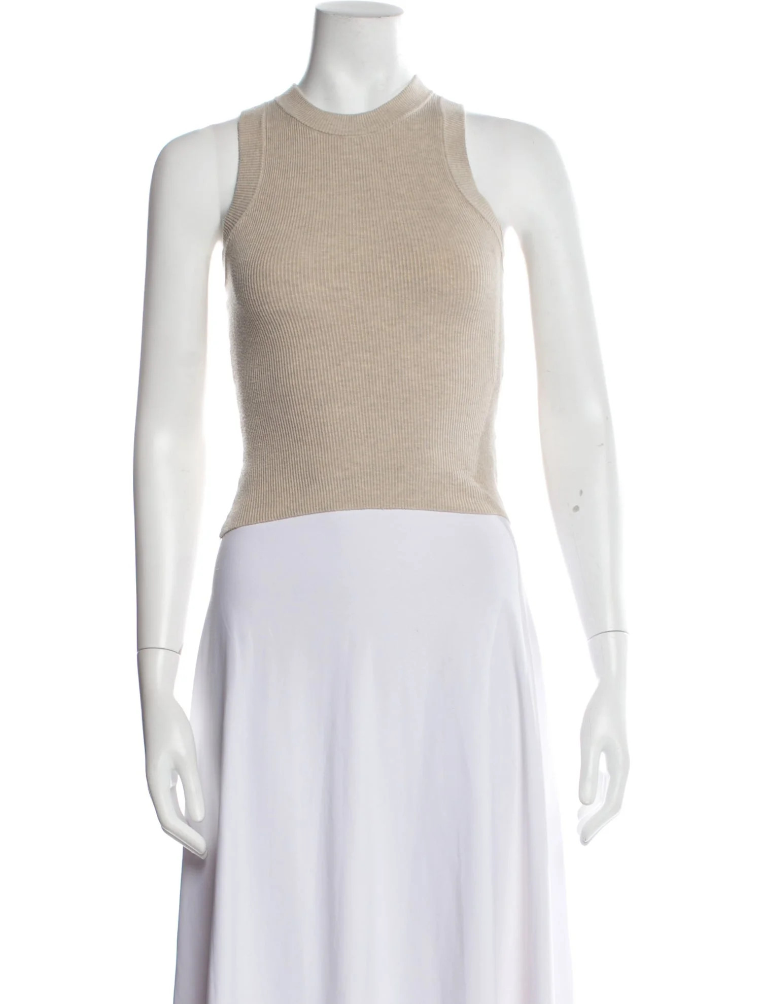Crew Neck Sleeveless Crop Top | The RealReal