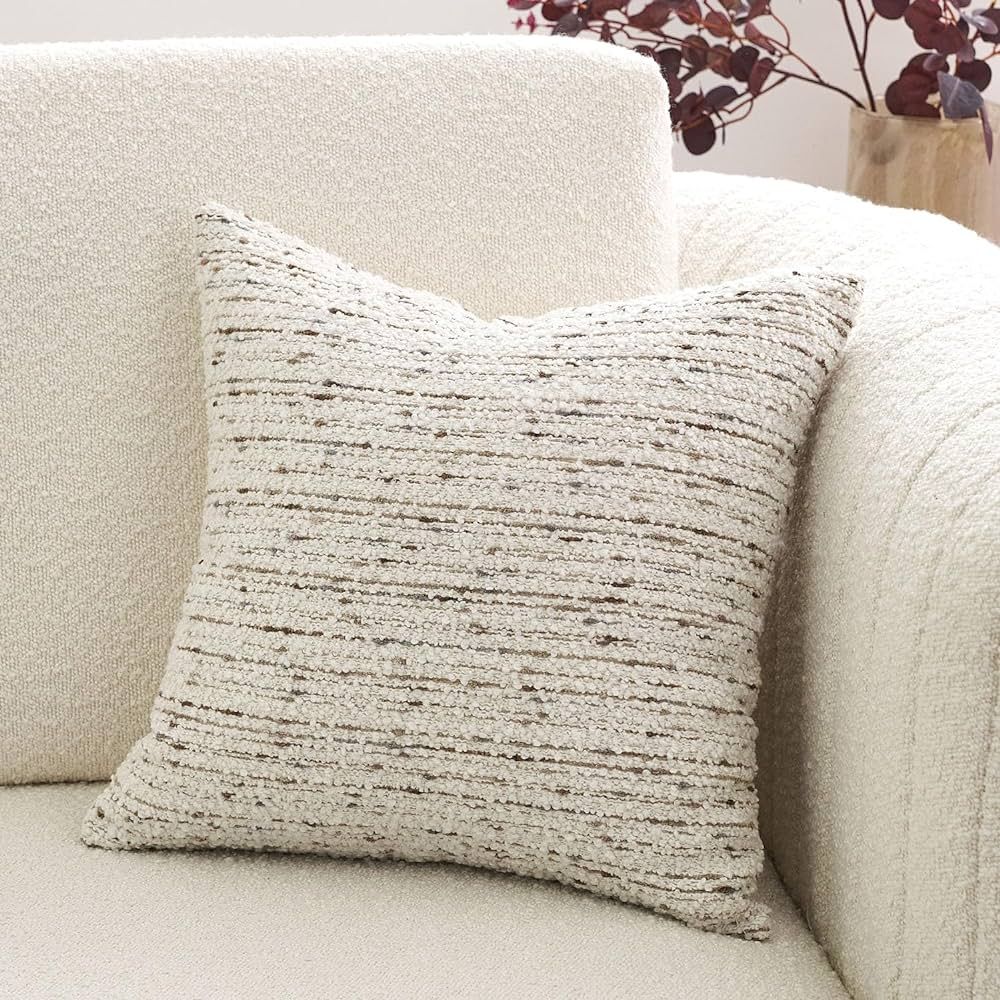 DOMVITUS Pillow Covers 20x20, Boucle Throw Pillow Covers Couch Pillows for Living Room, Decorativ... | Amazon (US)