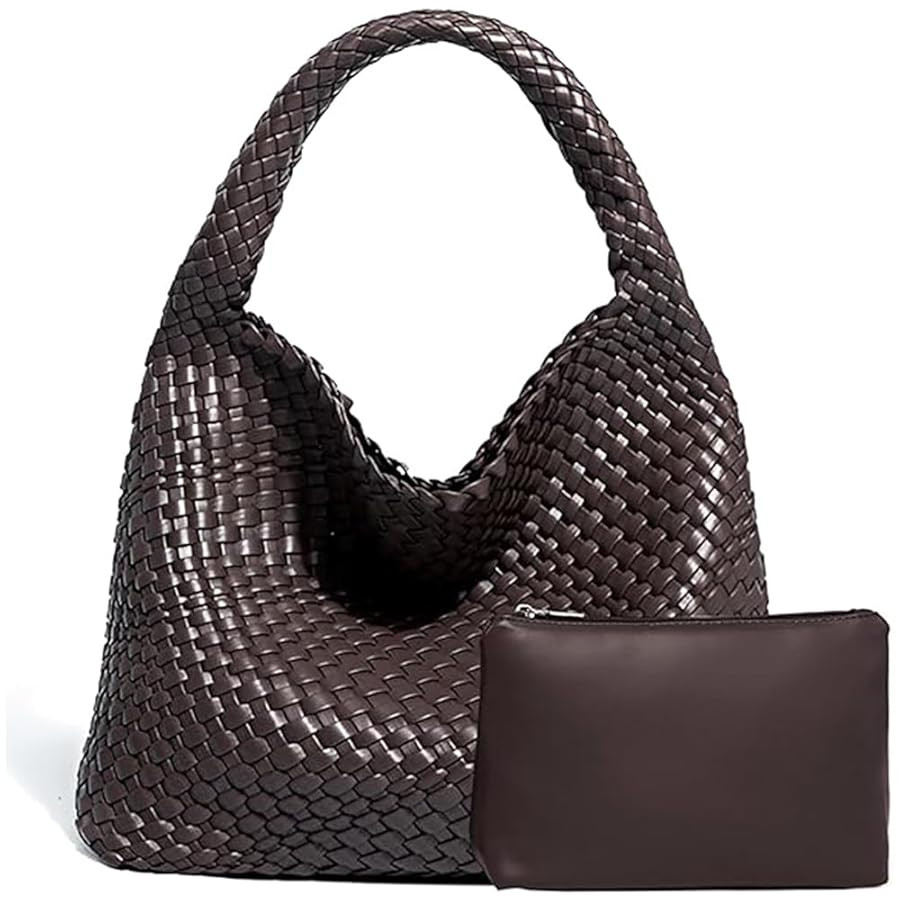 2025 Woven Tote Bag for Women, Extra Large Fashion Shoulder Hobo Bags, Leather Woven Beach Bag, W... | Amazon (US)