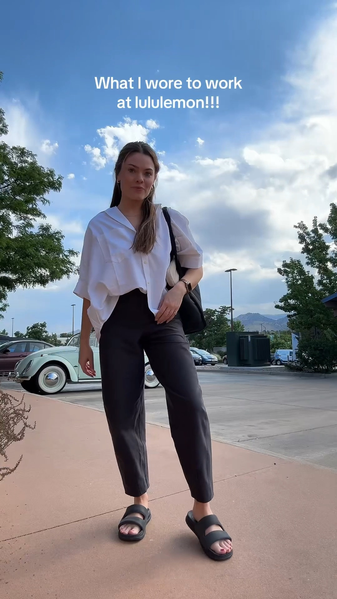 Lululemon linen short sleeve shirt, barrel leg pants, tote, slides 

#LTKFindsUnder100 #LTKSeasonal #LTKWorkwear