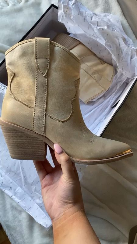 Dolce Vita cowboy boots on sale, I sized up 1/2 a size 

#LTKstyletip #LTKSeasonal #LTKshoecrush
