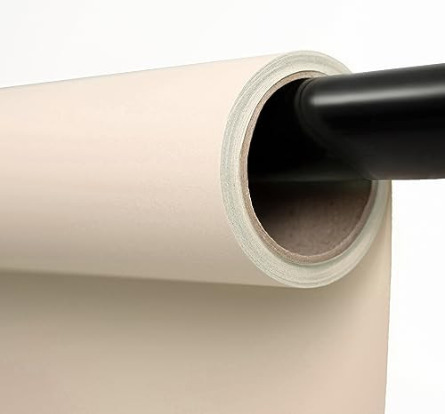 Kate Seamless Paper Backdrop for Photography Beige Cream Backdrop Paper (106.8''x32.8' Ivorine) | Amazon (US)