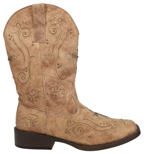 Roper Womens Faith Boot, Tan, 8 | Amazon (US)