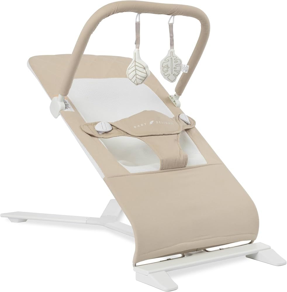 Baby Delight Alpine Deluxe Portable Bouncer, Infant, 0-6 Months, 100% GOTS Certified Cotton Fabri... | Amazon (US)