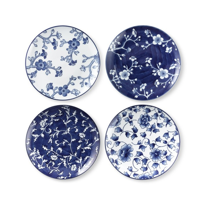 Japanese Garden Salad Plates Mixed, Set of 4 | Williams-Sonoma