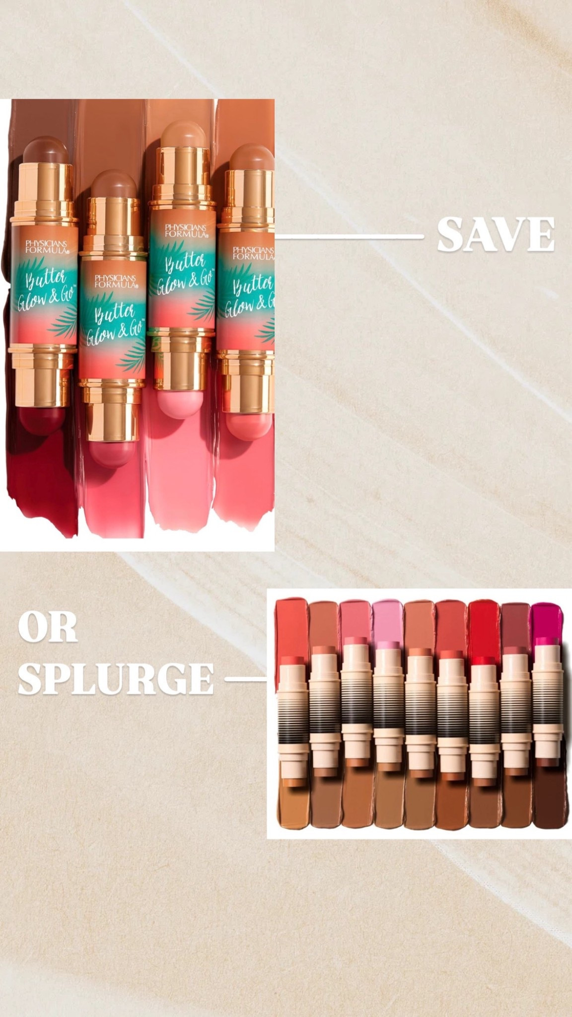 Save or splurge Blush and bronzer dip stick- Dibs Beauty or Physicians Formula

#LTKSaleAlert #LTKStyleTip #LTKBeauty