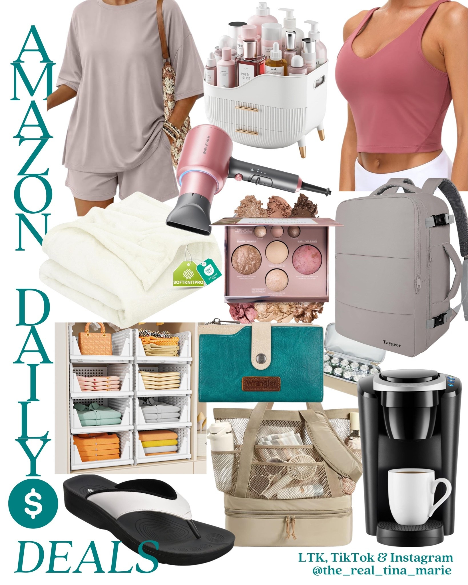 Today’s Amazon Deals 💞✌🏼🤎

My eyes are on that beach bag & that oh so aesthetic makeup organizer 💄 🌊👀
Happy shopping y’all 😎

#AmazonFinds #Deals #GoodMorning #SaleAlert