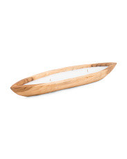 22in Teak Candle Boat | TJ Maxx