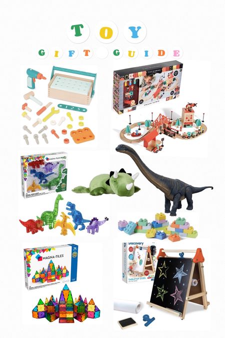 Toddler Toy Gift Guide
Toddler Gift Ideas:
Tool Set
Wooden Train Set
Life Size Dinosaur 
Dinosaur Pillow
Soft Lego Blocks
Art Easel 
Magna Tiles 


#LTKkids #LTKstyletip #LTKGiftGuide