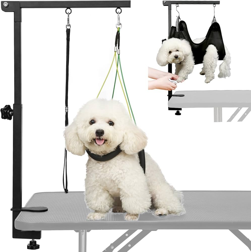 Breeze Touch Dog Grooming Arm - 32" Dog Grooming Table Arm with Clamp and Post, Loop Noose, No Si... | Amazon (US)