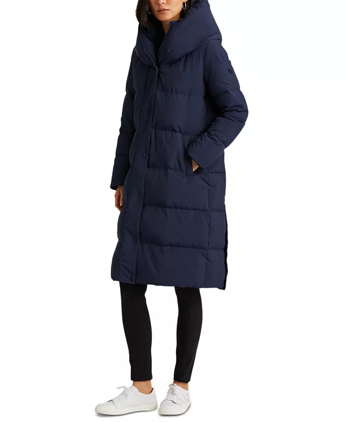 Lauren Ralph Lauren Women's Oversized-Collar Hooded Down Coat & Reviews - Coats & Jackets - Women... | Macys (US)