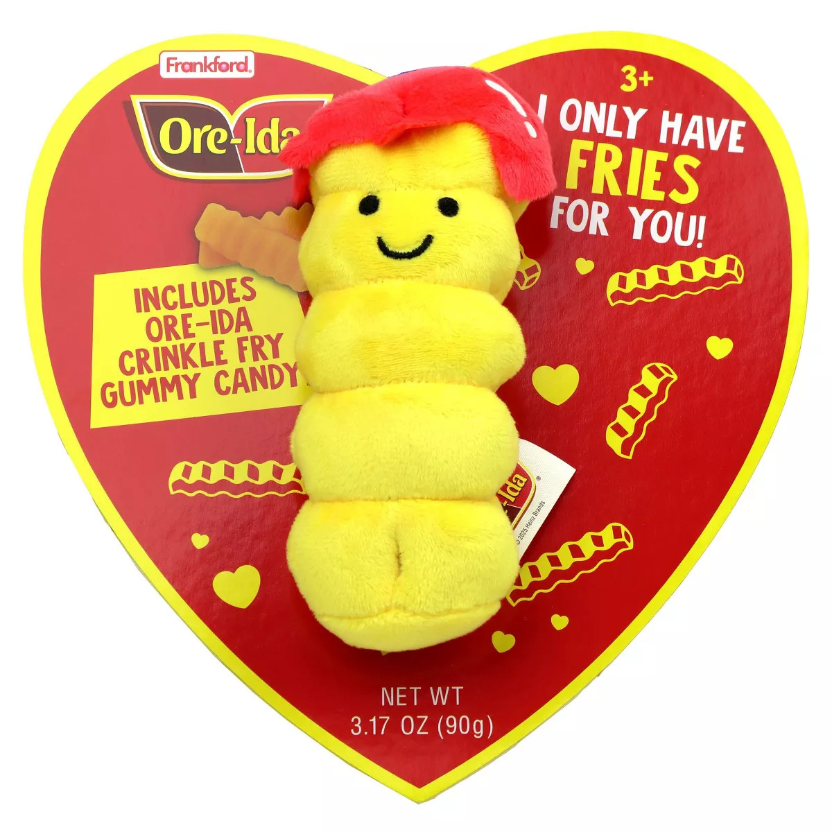 Ore Ida Valentine's Crinkle Fry Heart Box with Plush & Gummies - 3.17oz | Target