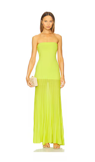 Arlo Tube Dress in Lime | Revolve Clothing (Global)