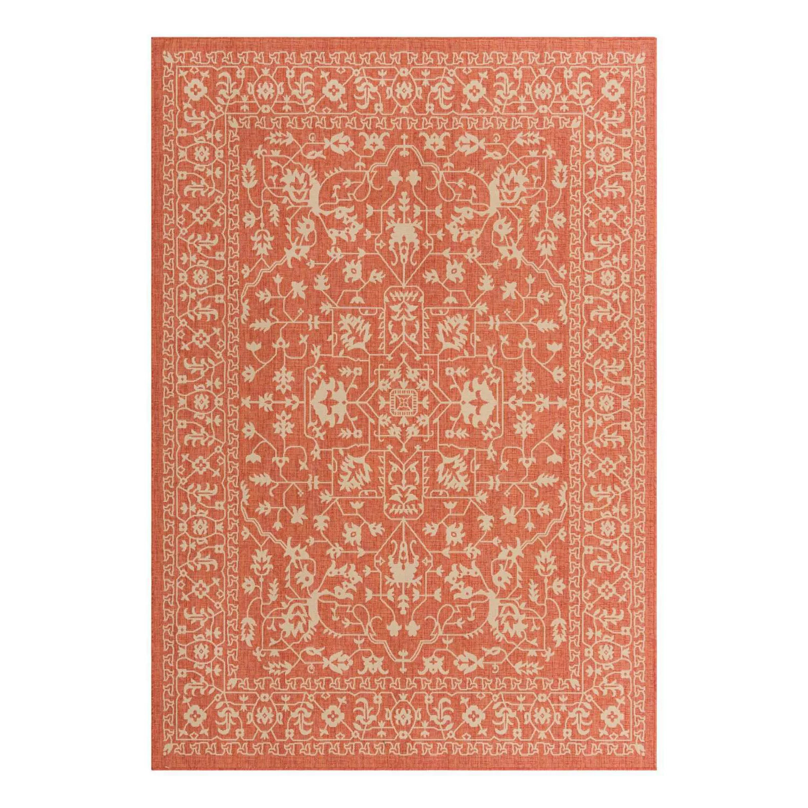 Unique Loom Outdoor Allover Rug, Orange, 5X8 Ft | Kohl's