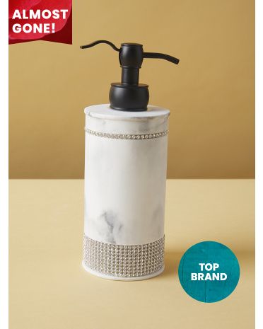 9in Rhinestone Soap Dispenser | HomeGoods