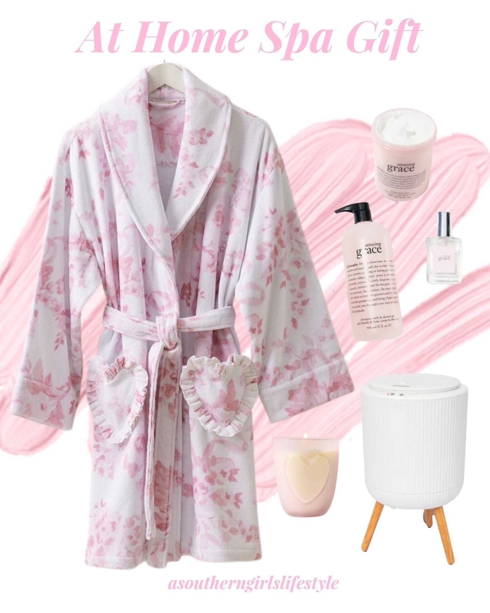 Pampering Spa feels at Home! From Tween to Grandma! Winter TLC! 

💗LoveShackFancy Damask Terry Robe - those ruffle heart pockets!!! Also linked another that is on Sale!
💗Amazing Grace Gift Set ( shower gel, whipped body creme, eau de toilette), 
💗Pink Heart Candle (ties back to the heart pockets on the robe)
💗Towel/Robe Warmer 

Gifts for Her. Christmas Gift  


#LTKHoliday #LTKSeasonal #LTKGiftGuide