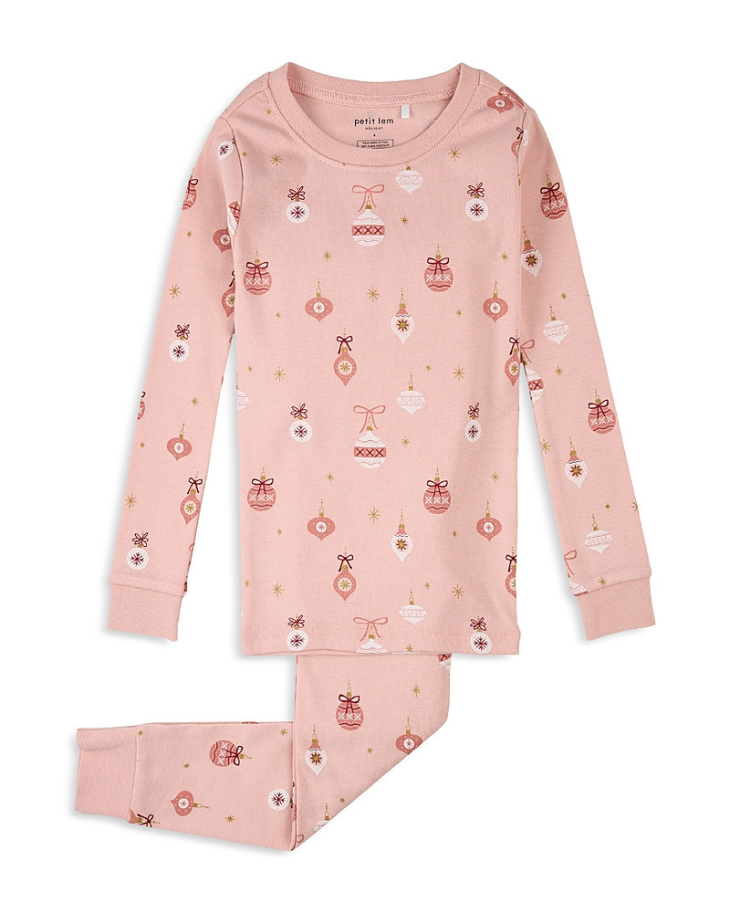 petit lem Girls' Ornaments Print Pajama Set - Little Kid | Bloomingdale's (US)