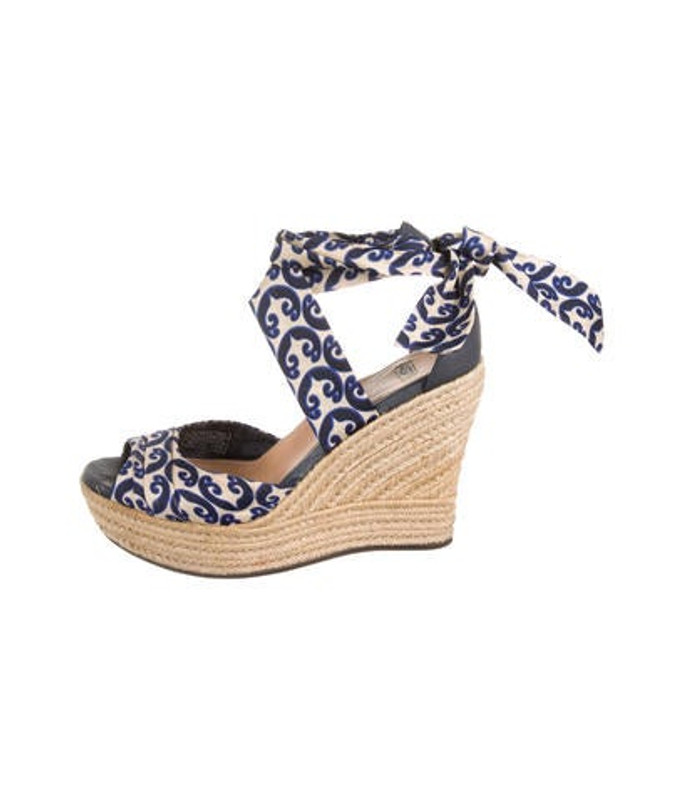 UGG Australia Platform Espadrille Wedges Navy UGG Australia Platform Espadrille Wedges | The RealReal