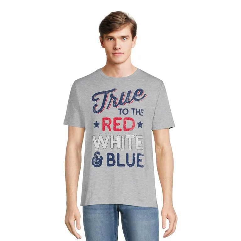 Americana Men's & Big Men's True Colors Graphic Tee, Sizes S-3XL | Walmart (US)