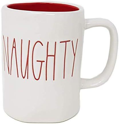 Naughty & Nice Double Sided Christmas Coffee Mug Magenta By Rae Dunn | Amazon (US)