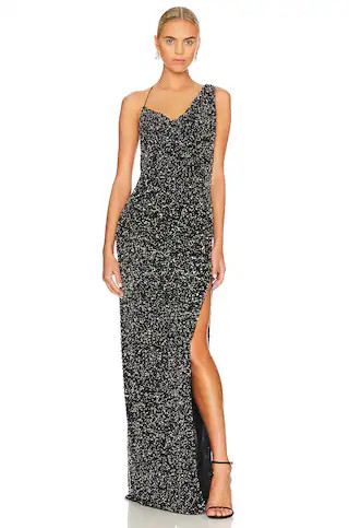 retrofete Celine Dress in Gunmetal Black from Revolve.com | Revolve Clothing (Global)