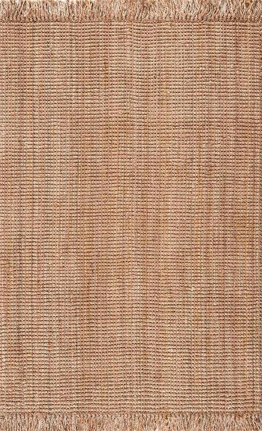 Hauteloom Moncton Sea Grass Jute Rug - Natural Fiber Area Rug - Natural Fringe Tassel - Rattan Wi... | Amazon (US)