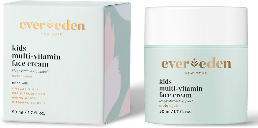 Evereden Kids Face Cream: Melon Juice, 1.7 oz. | Plant Based and Natural Face Lotion | Clean and ... | Amazon (US)