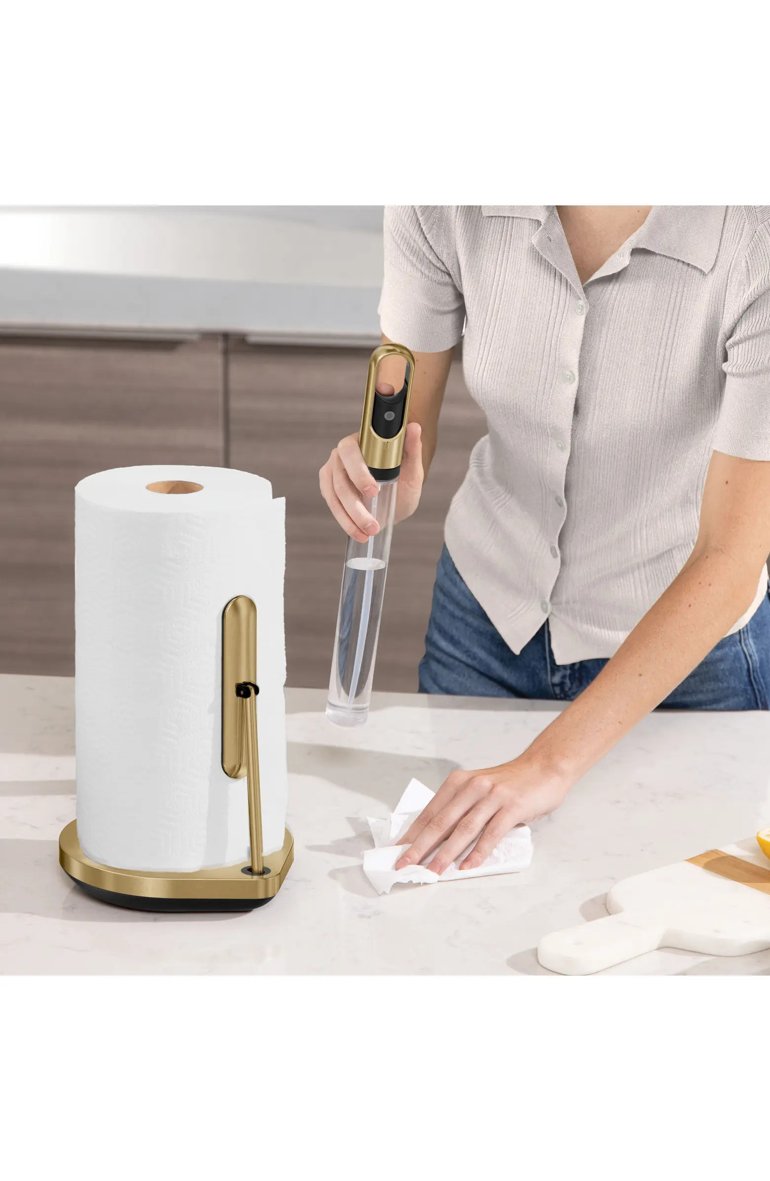 simplehuman paper towel holder with spray | Nordstrom | Nordstrom