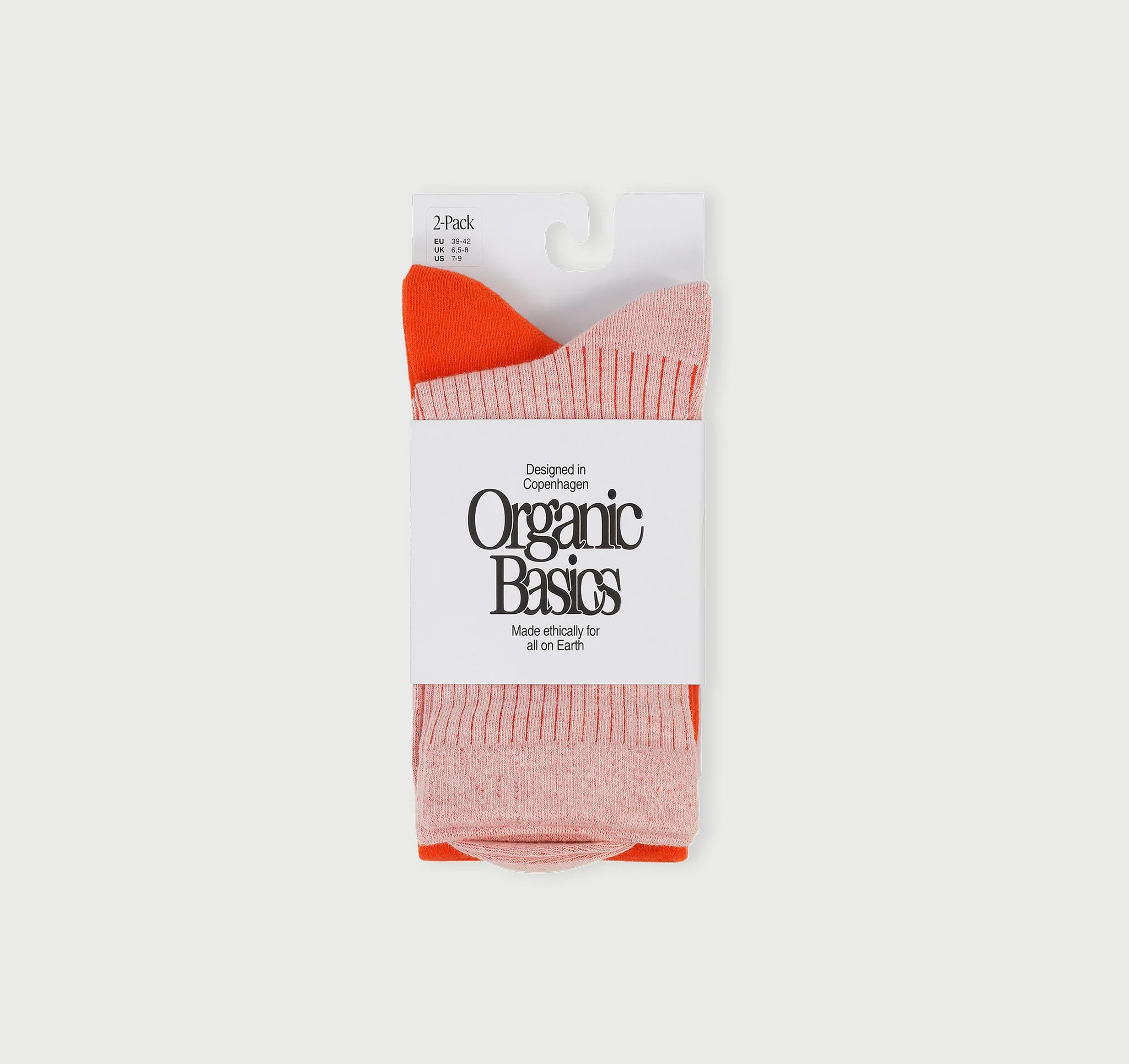 Core Rib Contrast Socks 2-Pack | Organic Basics