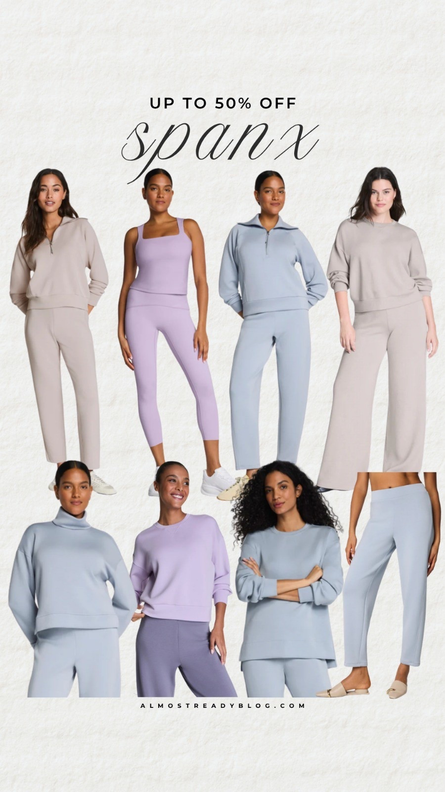 Spanx up to 50% off new markdowns, AirEssentials, loungewear, activewear, amanda west, almostreadyblog

#LTKOver40 #LTKActive #LTKSaleAlert