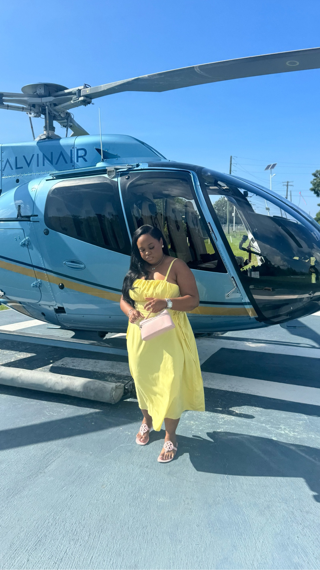 My outfit for my surprise date! Yellow and pink combo 💕💛
Dress, Bag, Earrings: Shein 
Shoes: Tory Burch

