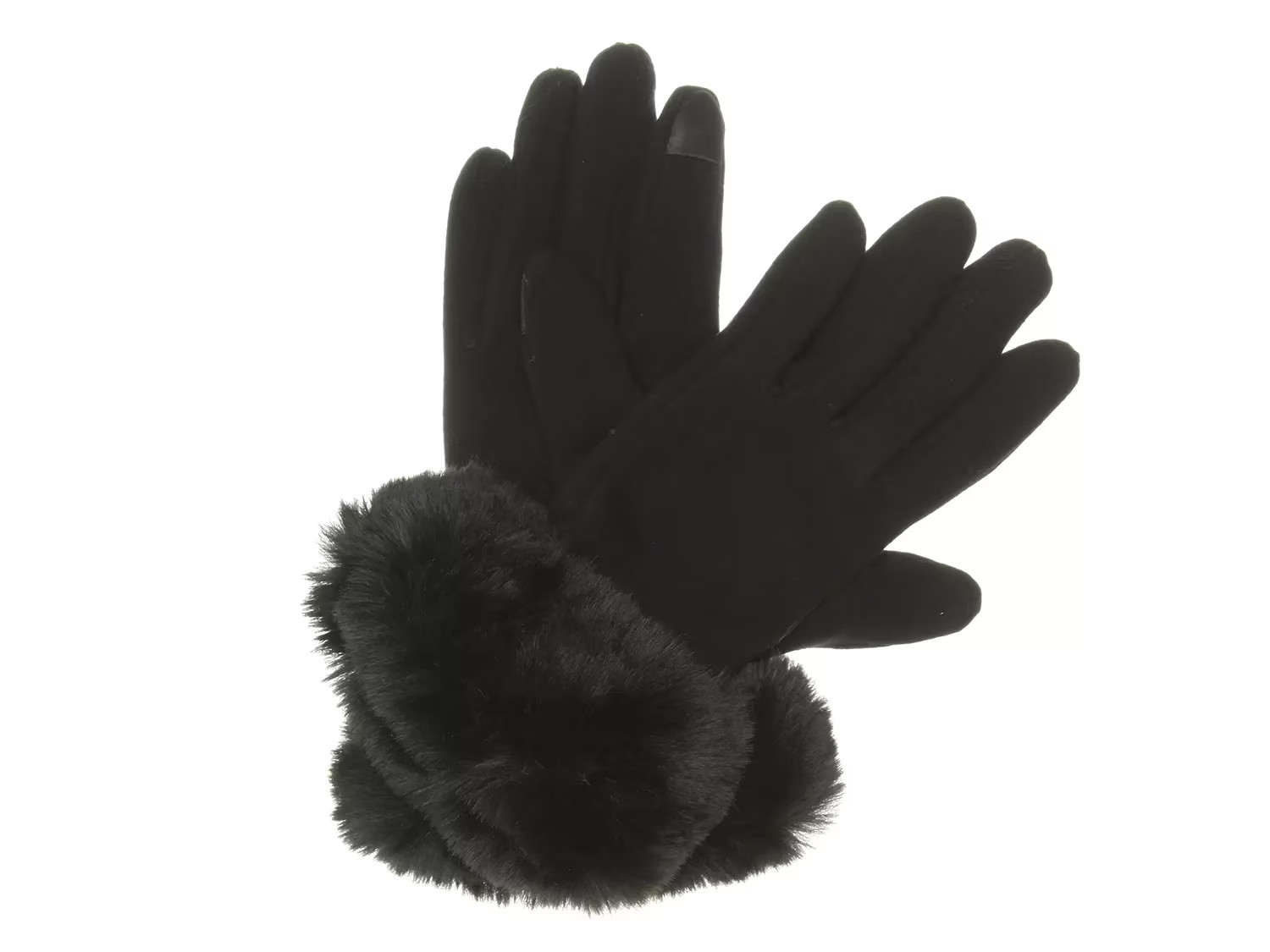 Kelly & Katie Faux Fur Trim Touch Screen Gloves | DSW