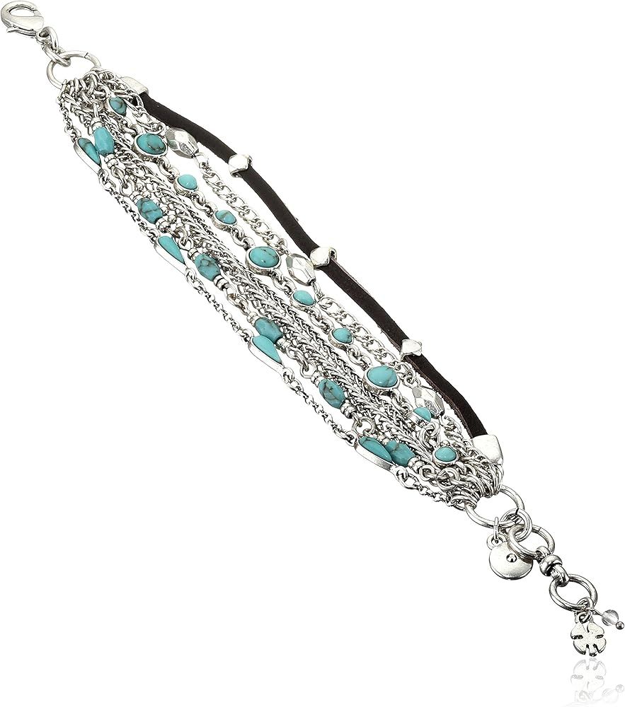 Lucky Brand Mini Lucky Layer Turquoise Bracelet | Amazon (US)