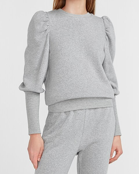 Blouson Puff Sleeve Sweatshirt | Express