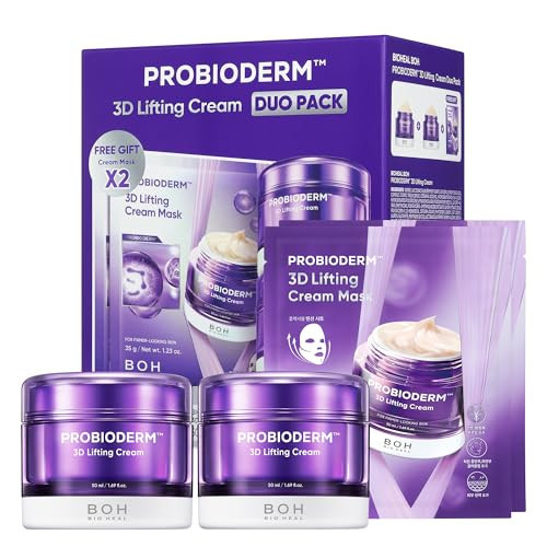 BIOHEAL BOH PROBIODERM™ 3D Lifting Cream Double Set + Cream Masks | Korean Anti-Aging Face Cream for Wrinkles & Skin Firming | Peptide Face Mask for Jawline Lift | Skincare Gift Set for Women & Men | Amazon (US)